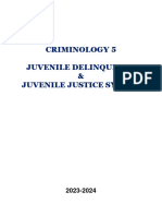 Criminology 5 Juvenile Delinquency Notes