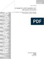 Control Design For A Pitch-Regulated, Vari Able Speed Wind Turbine