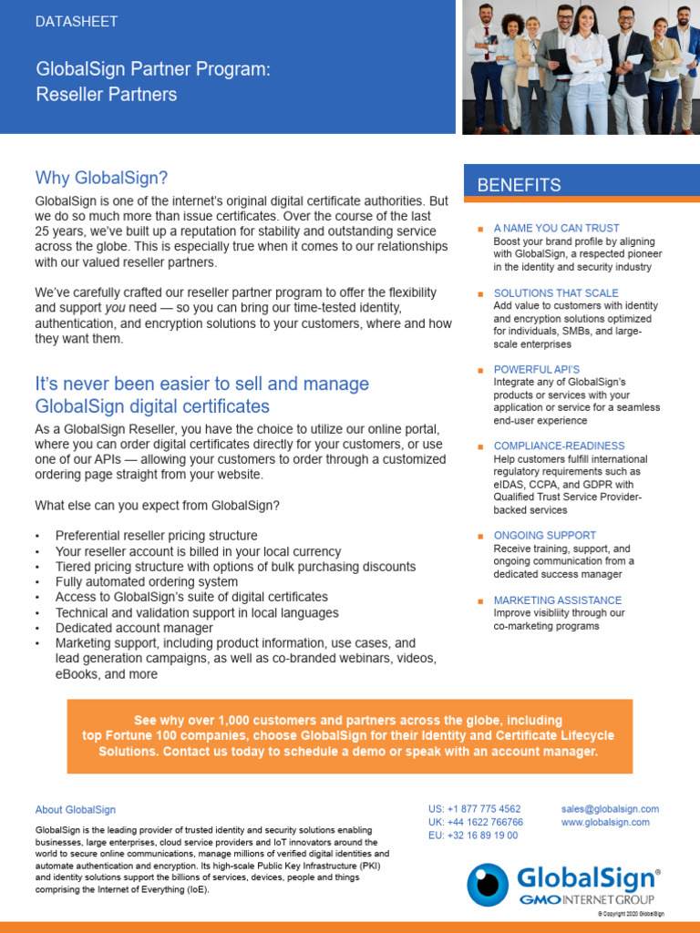 Datasheet Partner Program Reseller Partners | PDF | Computing | Cyberspace