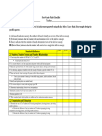 First Grade Math Checklist