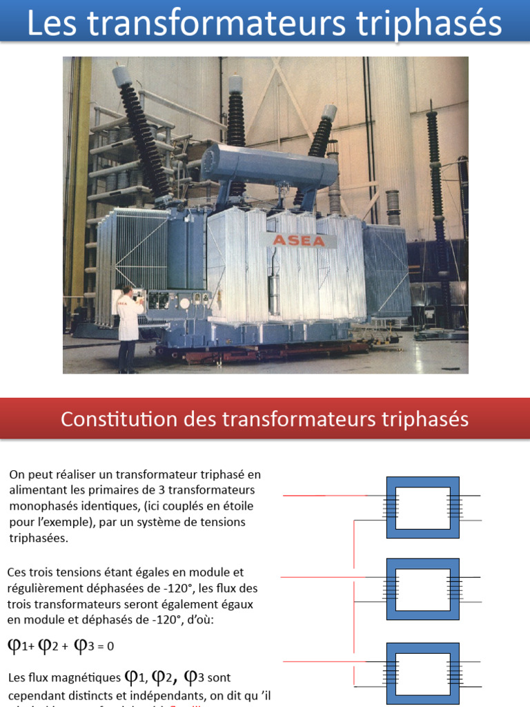 transfo triphasé PDF Transformateur électrique Biens manufacturés — free download