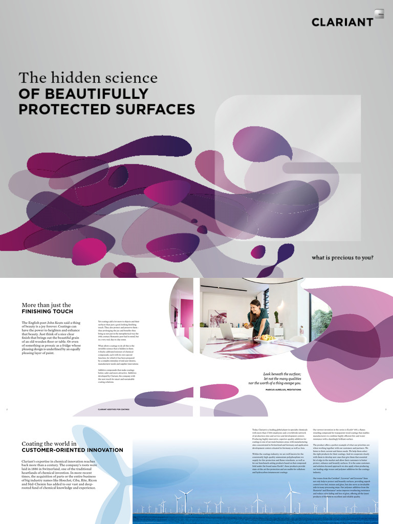 Clariant Brochure The Hidden Science of Protected Surfaces Additives in ...