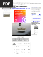 Nissan (2004-2010) Navigation Touch Screen Pinout Diagram