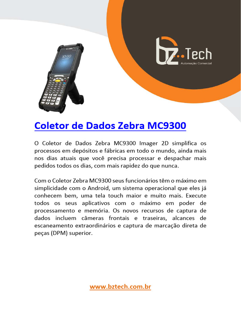 Manual Zebra mc9300 | PDF | Bluetooth | Computer Keyboard