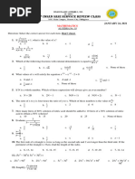 MATH DAY 11 (JAN. 24, 2021) With Answer Key