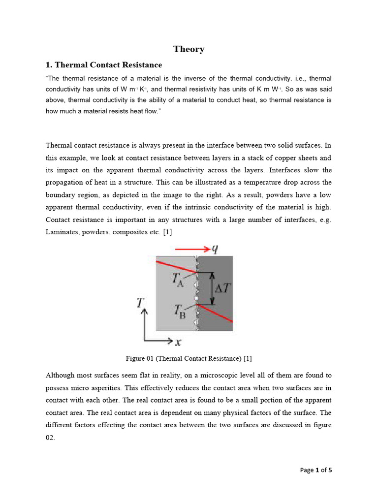 Understanding Thermal Contact Resistance | PDF | Electrical Resistivity ...