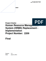 Human Resource Management System (HRMS) Replacement - Implementation Project Number: 2209 Final