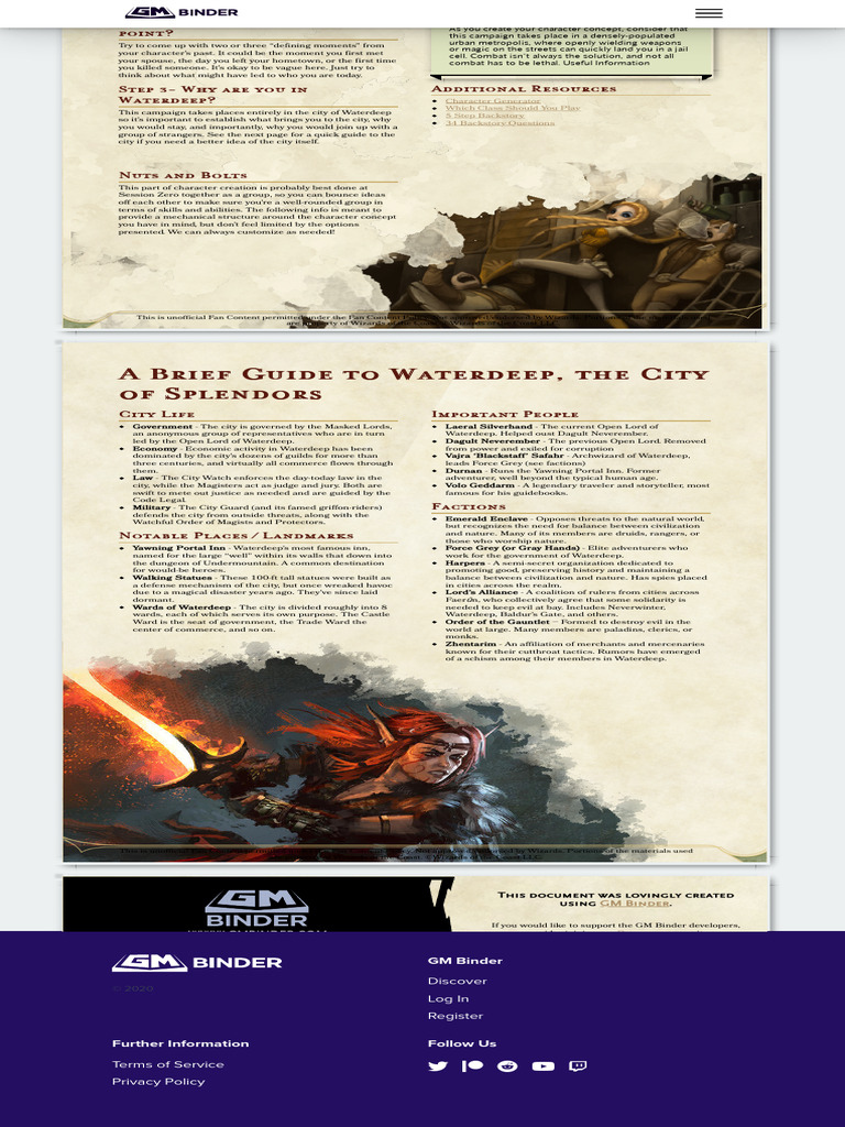 Waterdeep Dragon Heist Handouts – OVVAXC