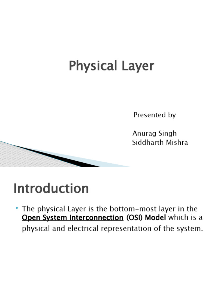 Overview of the OSI Physical Layer | PDF | Transmission Medium ...