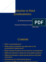 UCMD - Introduction To Fixed Prosthodontics