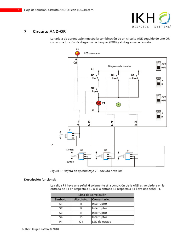 Circuito AND-OR con LOGO!Learn | PDF | Programación de computadoras ...