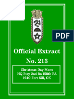 158th Field Artillery Official Extract No. 213