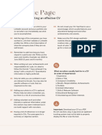 Resource Page: Some Tips For Creating An Effective CV