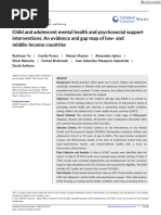 Unicef Protocol 1 | PDF | Mental Disorder | Psychotherapy