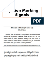 Opinion Marking Signals