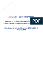 CCN TA PS Annexe IV Classifications