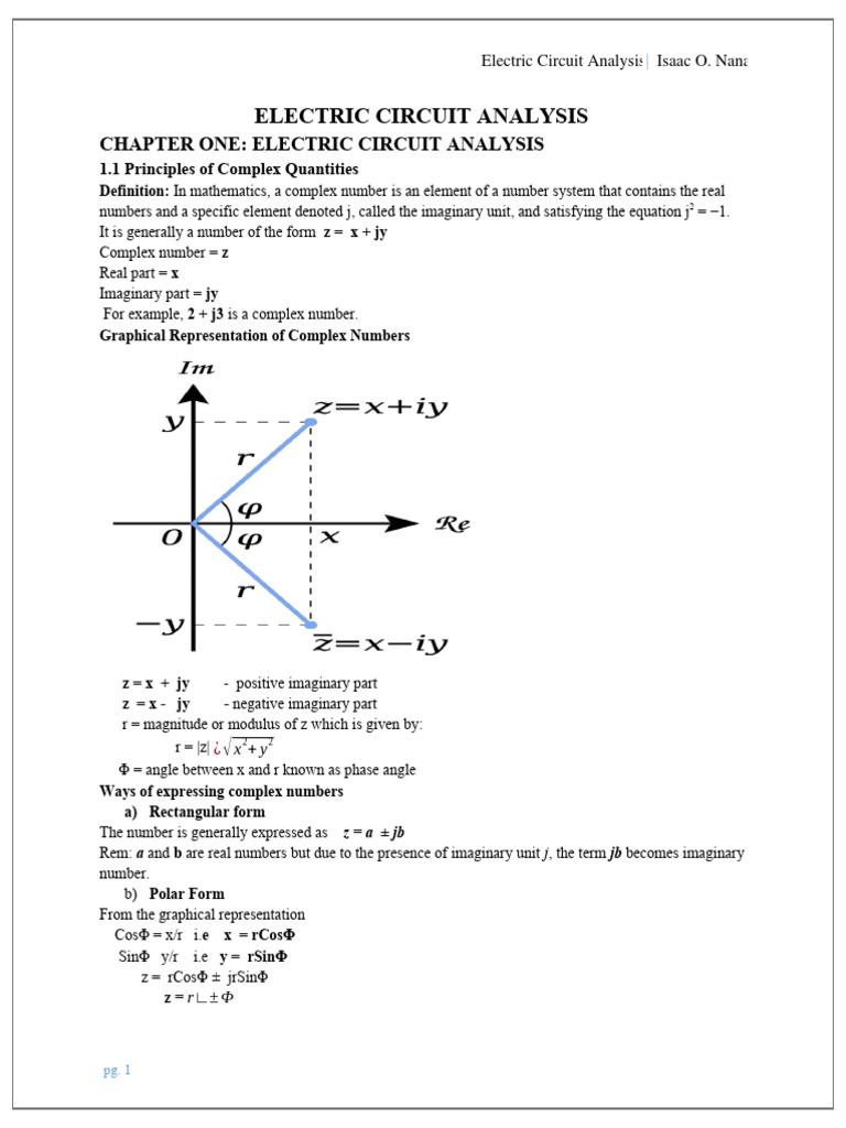 Electric Circuit Analysis Circuit Diagram