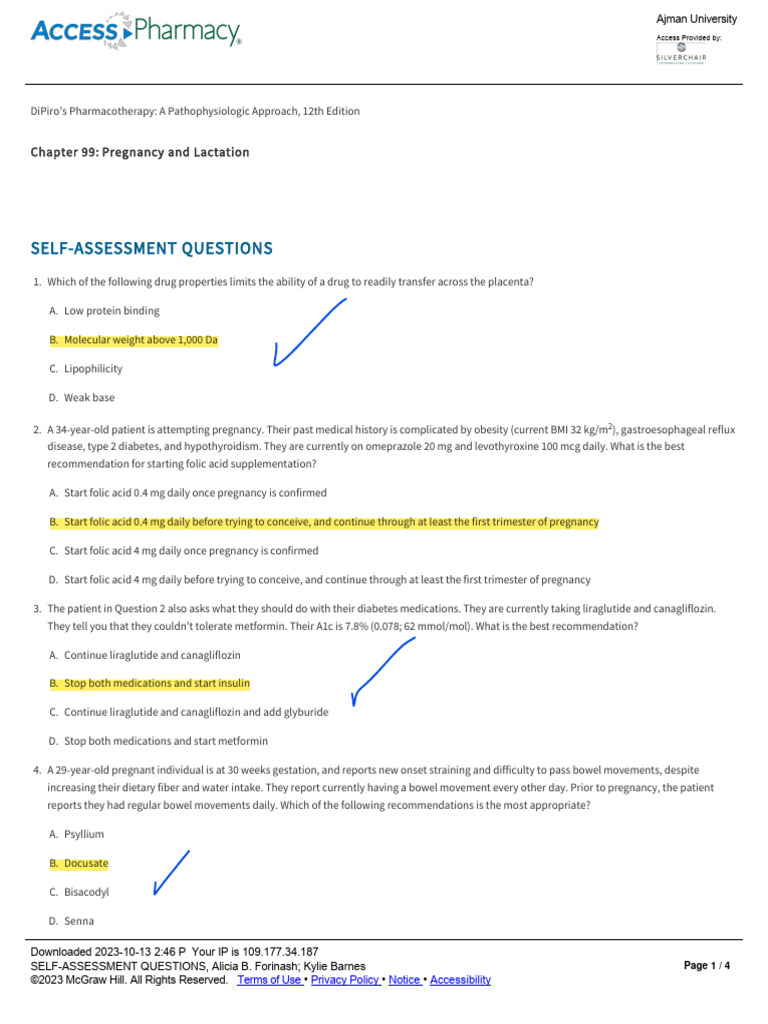 Pharmacotherapy in Pregnancy & Lactation | PDF | Pregnancy | Migraine