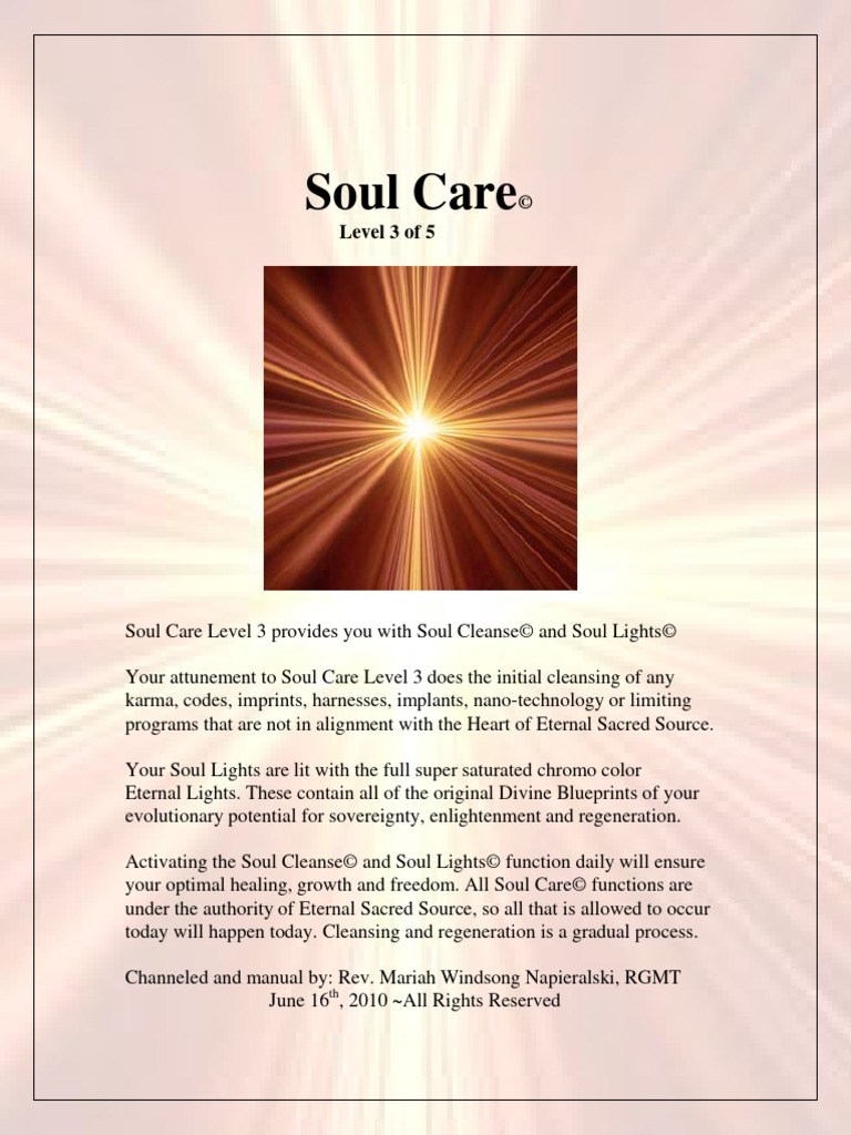 Soul Care Level 3 | PDF | Soul | Defamation