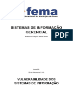 Vulnerabilidade Dos Sistemas de Informação