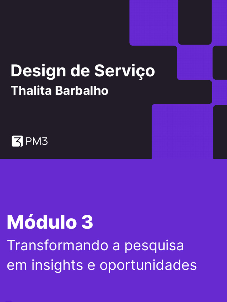 M Dulo 03 - Design de Servi o | PDF | Dados | Carro