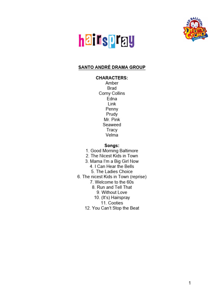 Hairspray Santo Andre Revisado | PDF | Art | Poetry