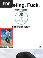 Marketing. Fuck. Mark Ritson