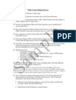 Utility Contract Request Checklist
