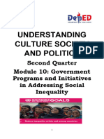 M10 Government Programs and Initiatives in Addressing Social Inequalities