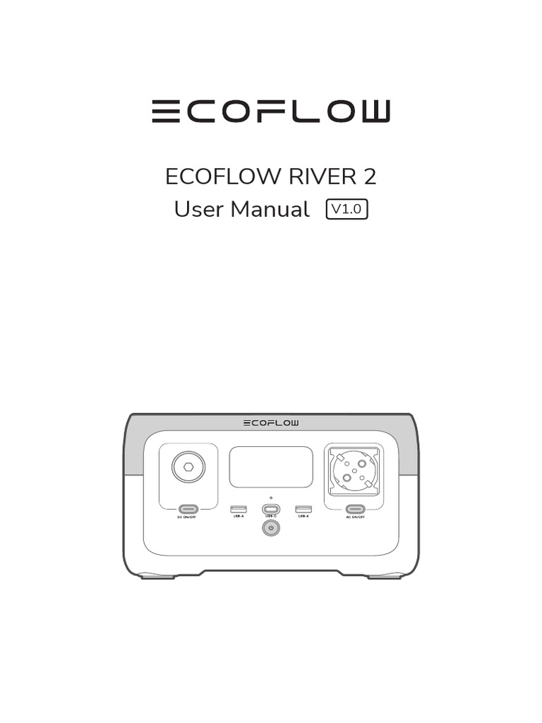 EcoFlow River 2 User Manual | PDF | Battery Charger | Ac Power Plugs And  Sockets
