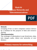 Week - 6-Business Networks and Telecomunication
