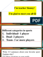 Hi! I'm Teacher Sionny! I'm Glad To Meet You All