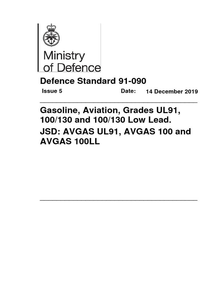 Def stan 91 090 issue 5 avgas pdf gasoline petroleum