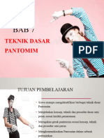 Kelas 8 Teknik Dasar Pantomim