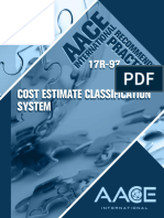 007 17r-97 Cost Estimate Classification System