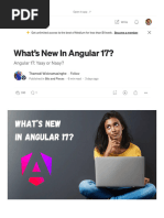 What's New in Angular 17 - Angular 17 - Yaay or Naay - by Thamodi Wickramasinghe - Feb, 2024 - Bits and Pieces