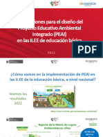 Orientaciones para El Diseño Del Proyecto Educativo Ambiental Integrado (PEAI) en Las II - EE de Educación Básica