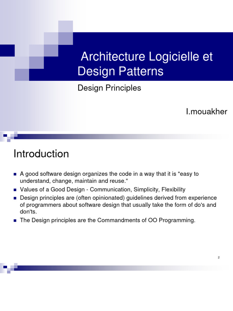 Principes de Design en Architecture Logicielle | PDF | Interface ...