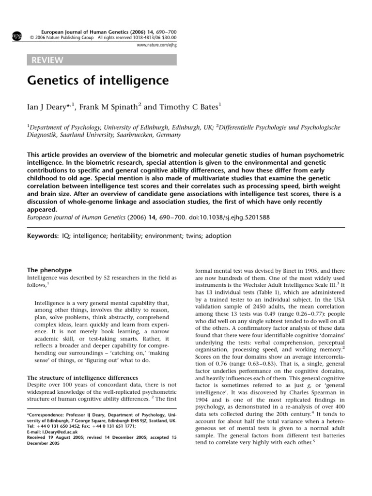 File 9 | PDF | Intelligence Quotient | Heritability