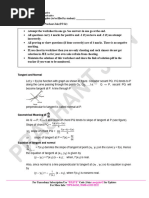 Worksheet - 1 Tangent - Normal