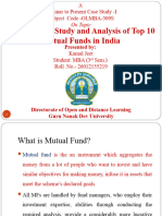 Comparative Study and Analysis of Top 10 Mutual Funds in India MBA Seminar-III