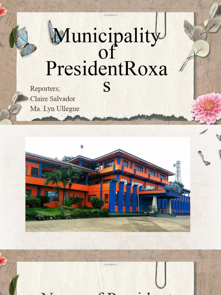 History and Culture of President Roxas | PDF