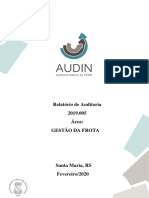 Relatório de Auditoria Nº 2019.005 Gestão Da Frota 1