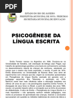 Psicogênese da Língua Escrita na Alfabetização | PDF | Alfabetização ...