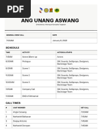Call Sheet Mumbai Day - 90 | PDF | Nature