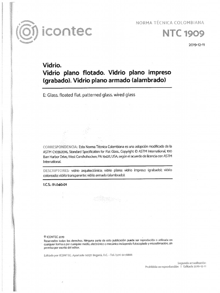 Icontec NTC 1909 | PDF