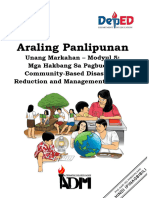 Ap10 - q1 - Mod5 - Mga Hakbang Sa Pagbuo NG Community Based Disaster Risk Reduction and Management Plan - FINAL