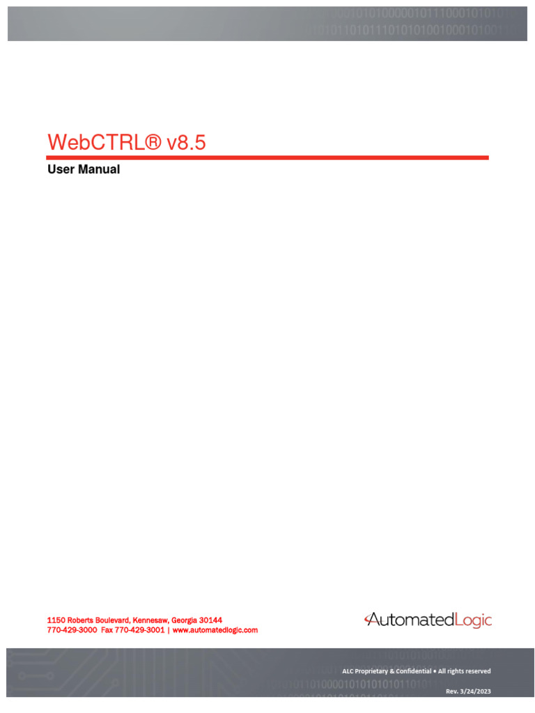 Webctrl V8 5 User Manual Download Free Pdf World Wide Web