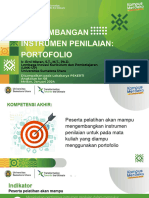 EM Pengembangan Instrumen Penilaian, Portofolio