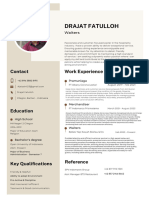 Contoh Resume Application Letter